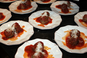 Italian Meatballs with Herb Marinara Sauce 