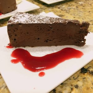 Flourless chocolate cake by Artful Chefs
