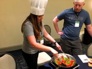 Wok and roll team building in San Diego with Artful Chefs