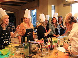 bridal shower cooking classes by Artful Chefs