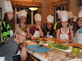 Taco salad junior chef parties San Diego